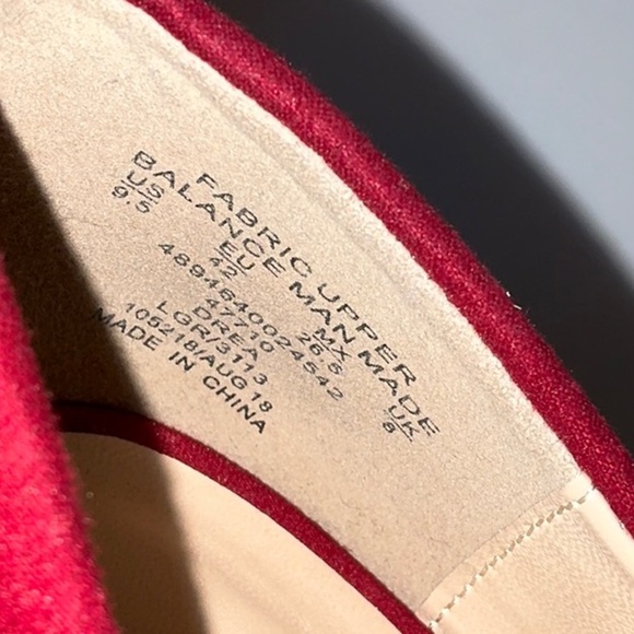 Simply Styled, Red Suede-Like Pumps, 9.5 - Picture 8 of 11